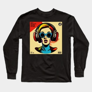 Pop Art Vinyl LP Midcentury Long Sleeve T-Shirt